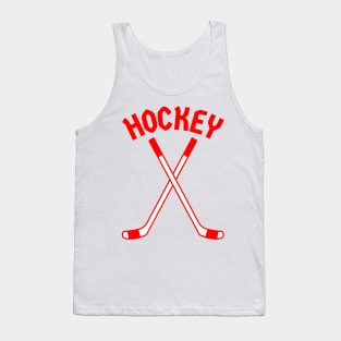 HOCKEY CROSSED STICKS LOGO Tank Top